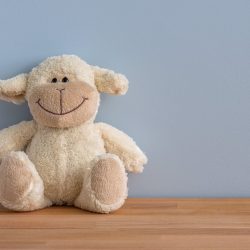 white sheep plush toy